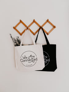 We Are Connected Zippered Tote